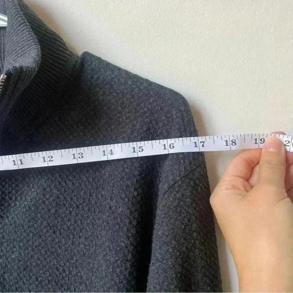 Zara Women’s Half Zip Sweater | Size Small Oversized Gray Sweater - Picture 8 of 9